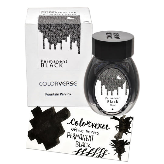Colorverse Office Series Bottled Ink in Permanent Black - 30mL