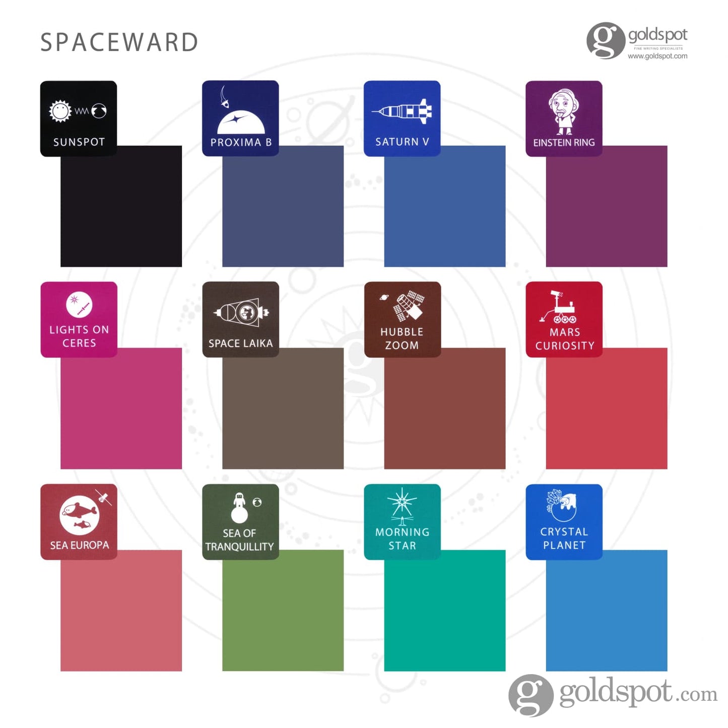 Colorverse Spaceward Bottled Ink in Sunspot Black - Set of 2 Bottled Ink