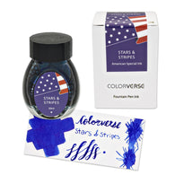 Colorverse Stars and Stripes in Blue Bottled Ink - 30mL - Special Edition
