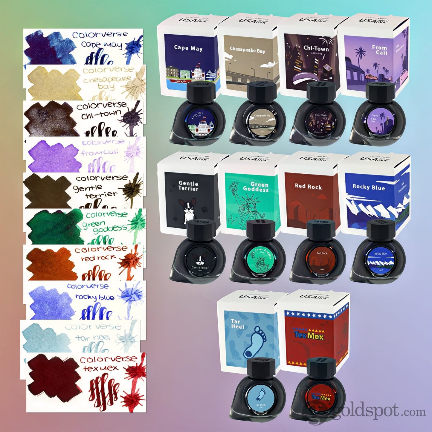Colorverse USA Special Bottled Ink in North Carolina (Tar Heel) - 15mL Bottled Ink