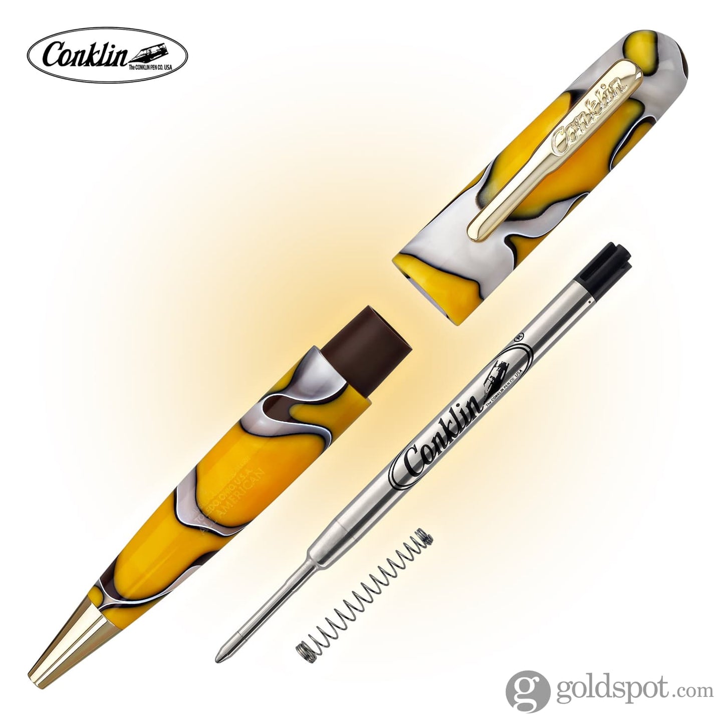 Conklin All American Ballpoint Pen in Yellowstone Ballpoint Pen