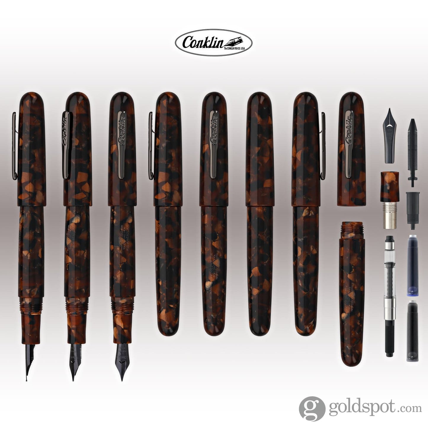 Conklin All American Fountain Pen in Brownstone Fountain Pen