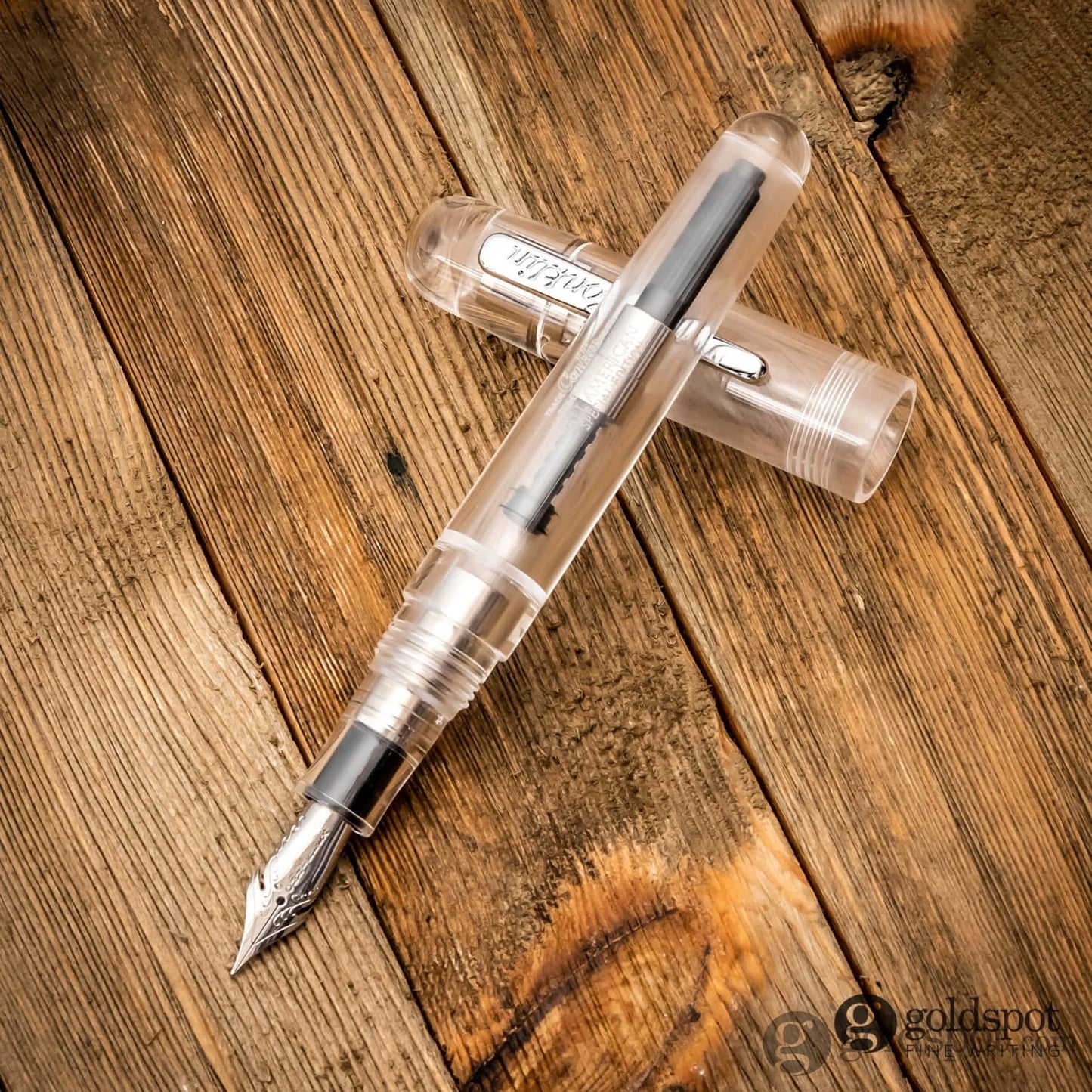 Conklin All American Fountain Pen in Demo White Fountain Pen