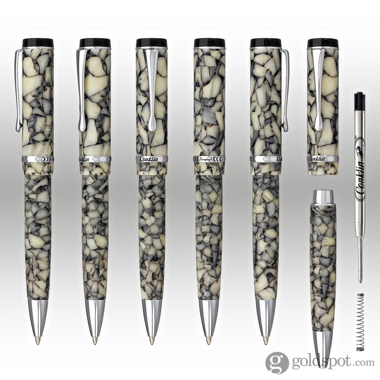Conklin Duragraph Ballpoint Pen in Cracked Ice Ballpoint Pen