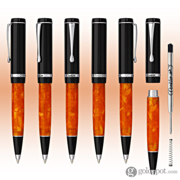 Conklin Duragraph Ballpoint Pen in Orange Nights Ballpoint Pen