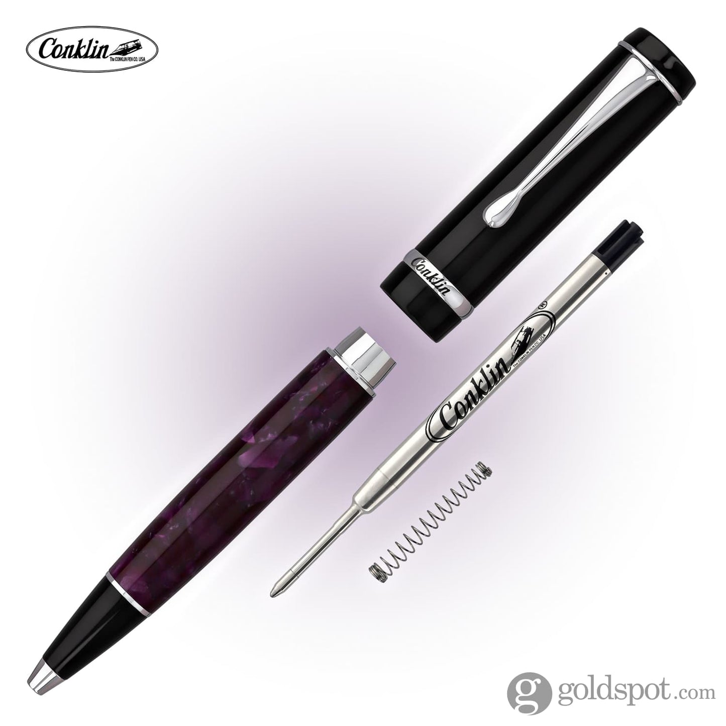 Conklin Duragraph Ballpoint Pen in Purple Nights Ballpoint Pen