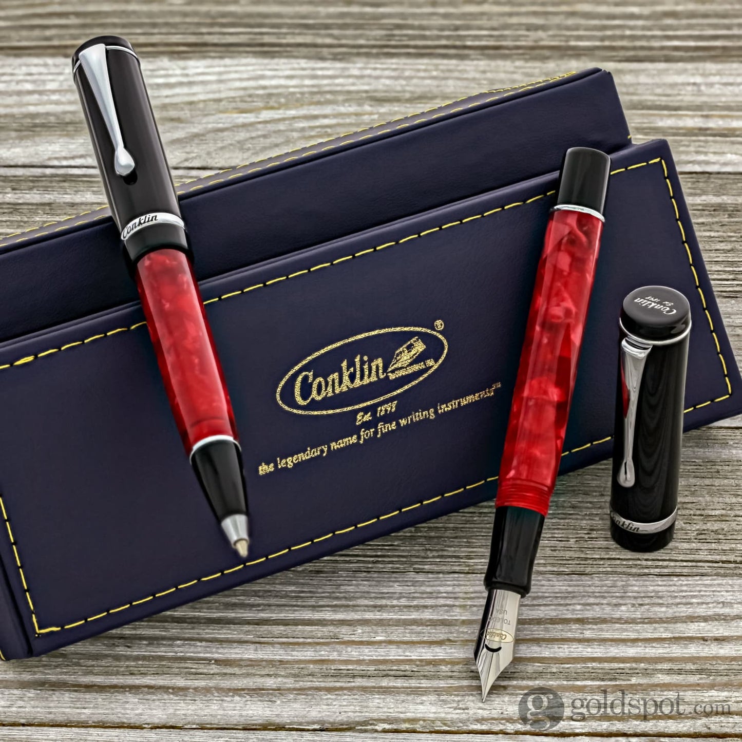 Conklin Duragraph Ballpoint Pen in Red Nights Pen