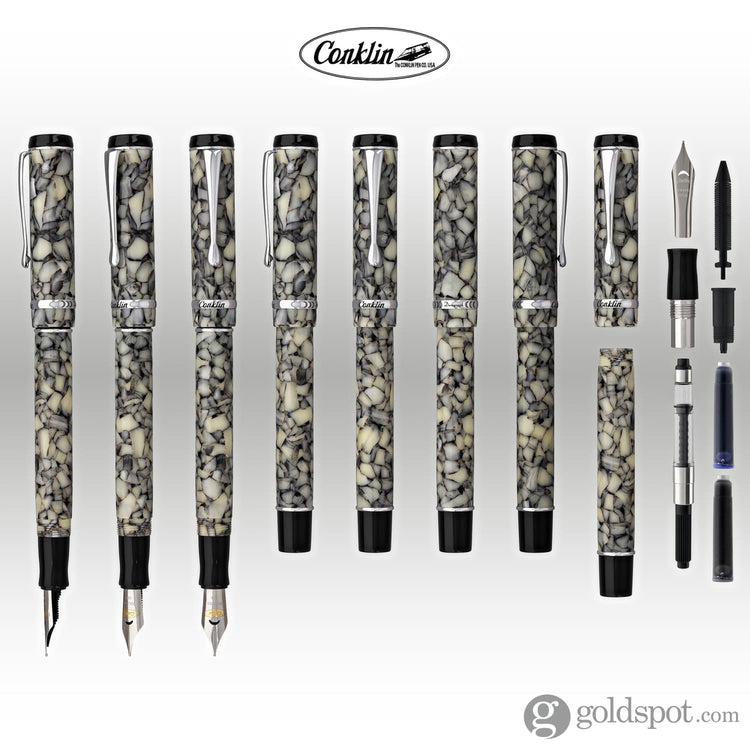 Conklin Duragraph Fountain Pen in Cracked Ice Fountain Pen