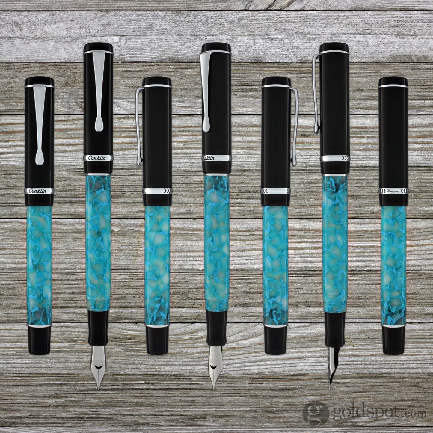 Conklin Duragraph Fountain Pen in Turquoise Nights Fountain Pen