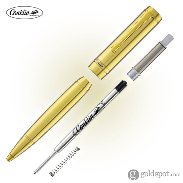 Conklin Duragraph Metal Ballpoint Pen in Gold Ballpoint Pen