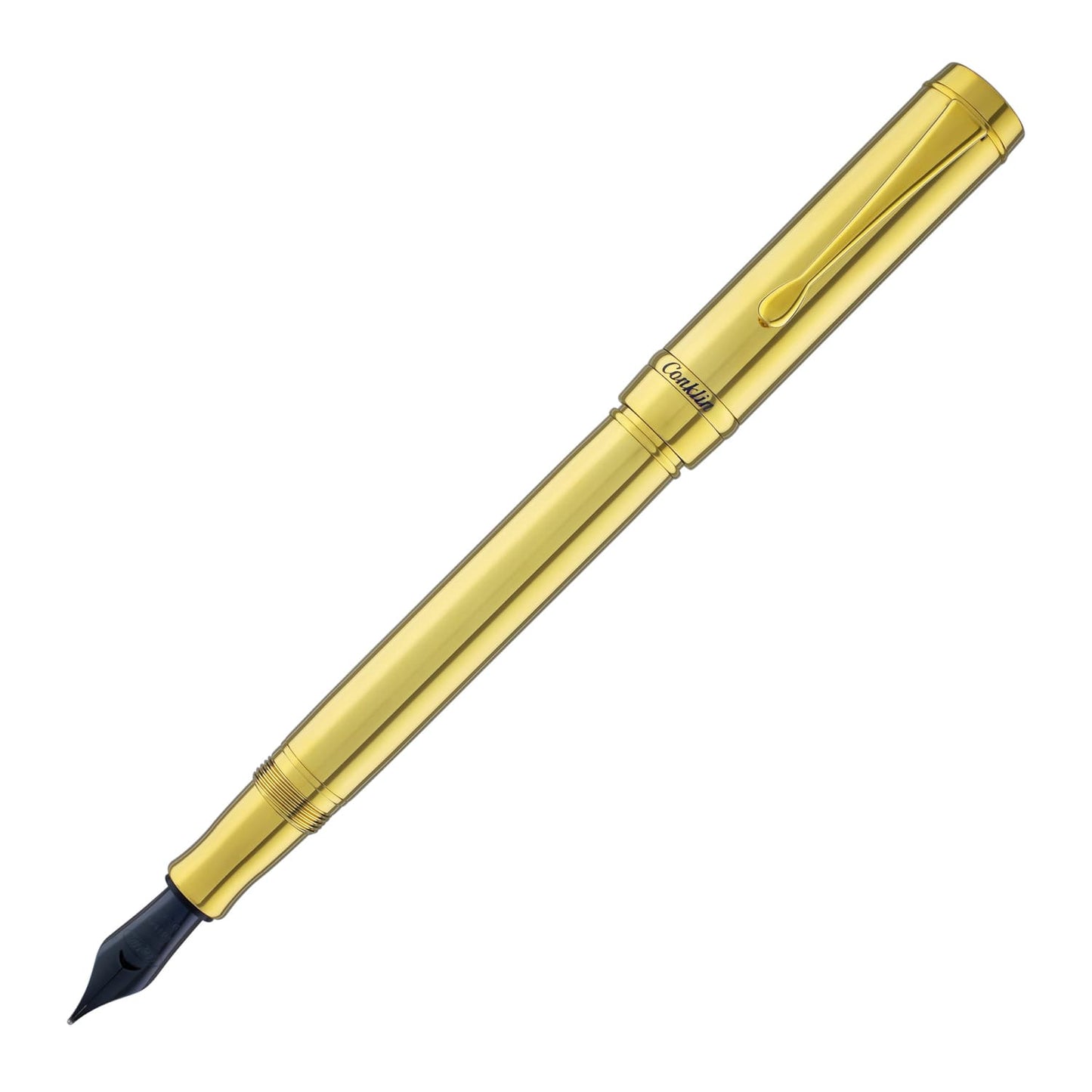 Conklin Duragraph Metal Fountain Pen in Gold Fountain Pen