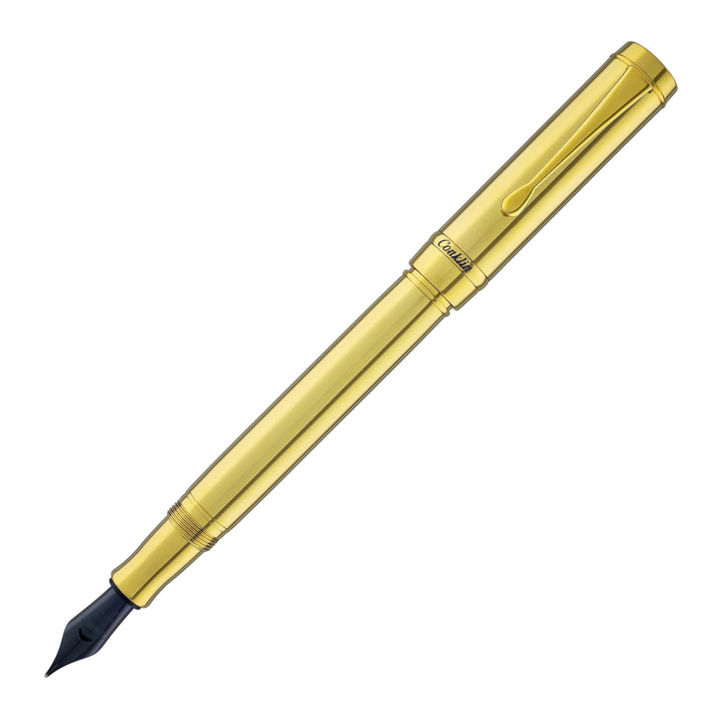 Conklin Duragraph Metal Fountain Pen in Gold Fountain Pen
