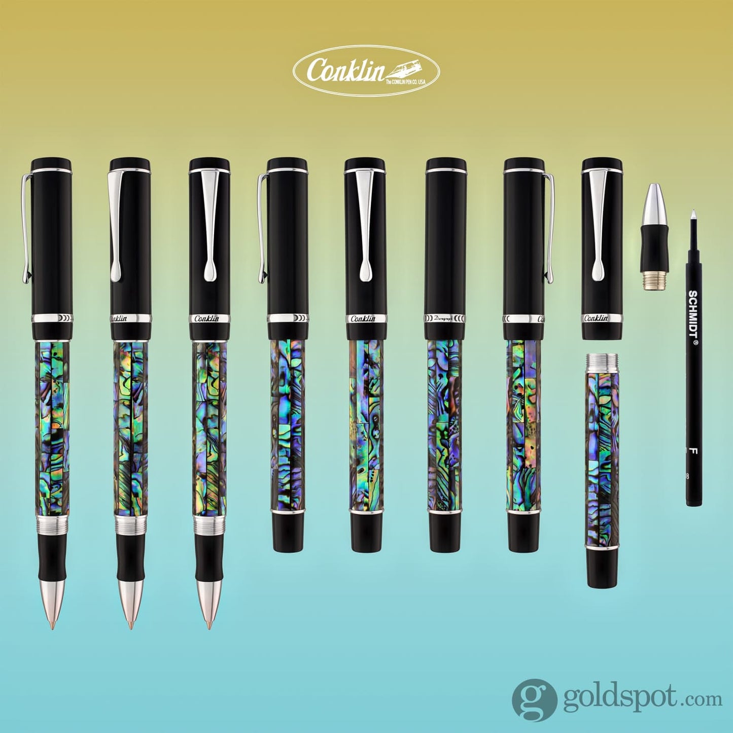 Conklin Duragraph Rollerball Pen in Abalone Nights Rollerball Pen