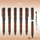 Conklin Endura Deco Crest Ballpoint Pen in Orange with Gunmetal Trim Ballpoint Pen