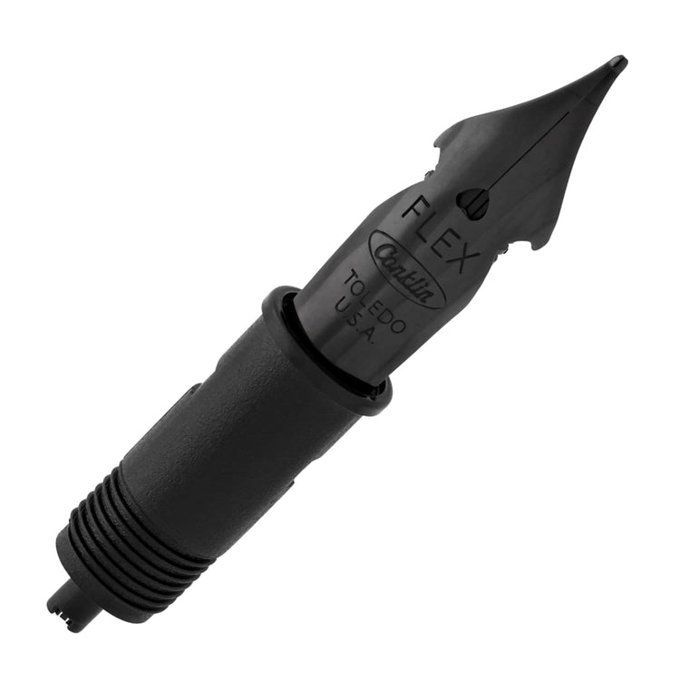 Conklin Fountain Pen in Stainless Steel Black - Omniflex Nib Fountain Pen