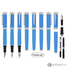 Conklin Herringbone Signature Fountain Pen in Blue Fountain Pen