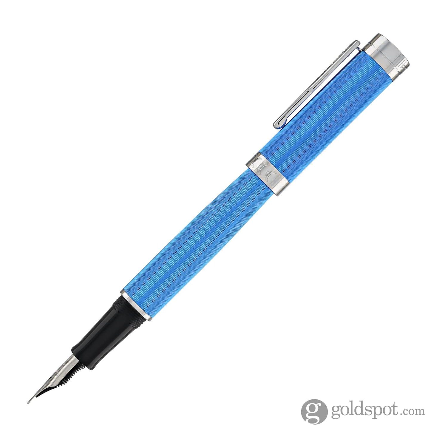 Conklin Herringbone Signature Fountain Pen in Blue Fountain Pen