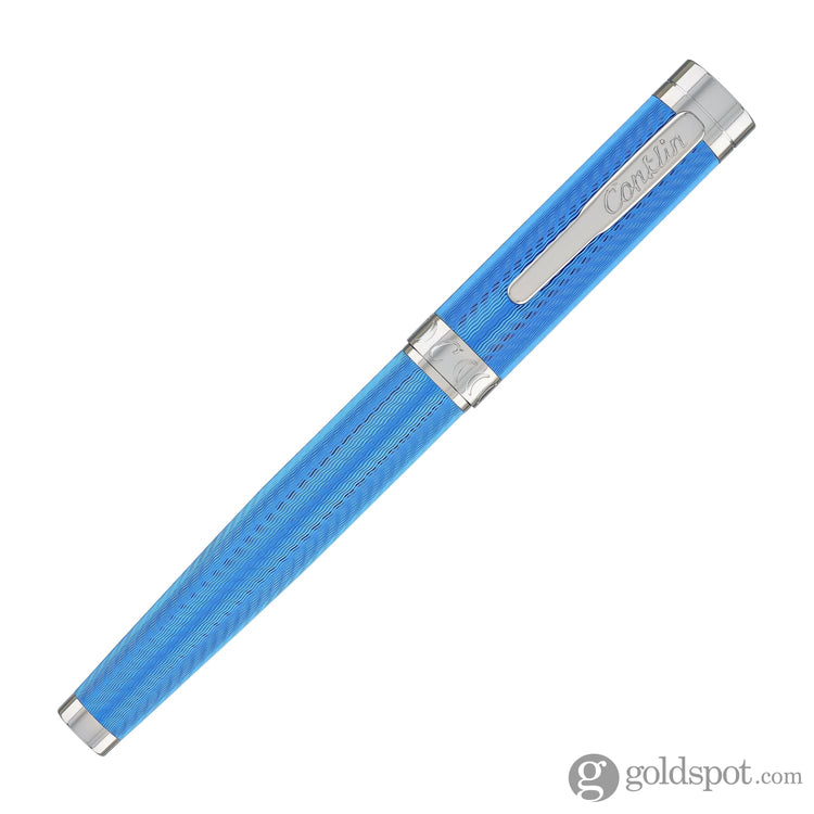 Conklin Herringbone Signature Fountain Pen in Blue Fountain Pen