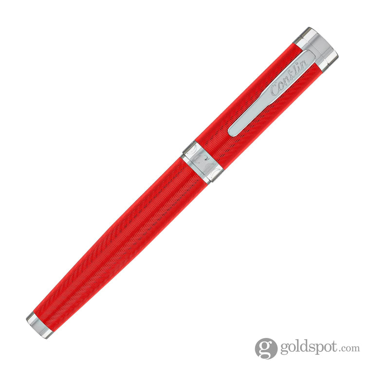 Conklin Herringbone Signature Fountain Pen in Red Fountain Pen