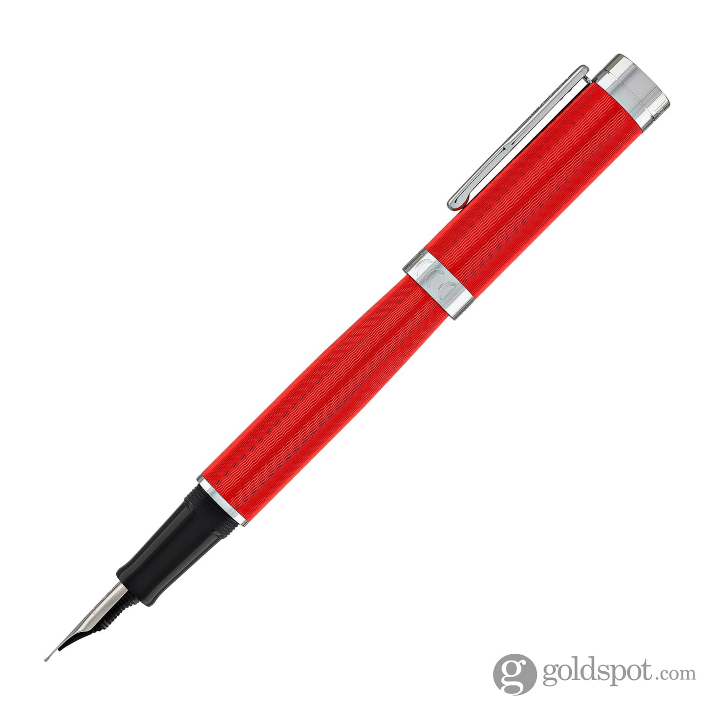 Conklin Herringbone Signature Fountain Pen in Red Fountain Pen
