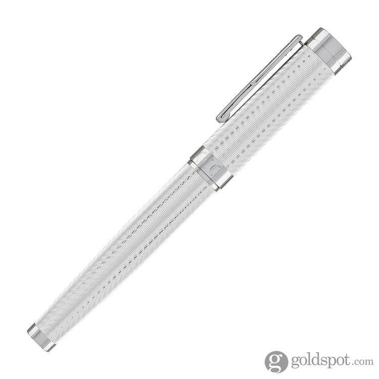 Conklin Herringbone Signature Fountain Pen in Silver Fountain Pen