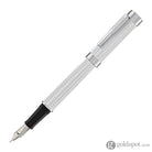 Conklin Herringbone Signature Fountain Pen in Silver Fountain Pen