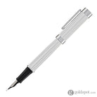 Conklin Herringbone Signature Fountain Pen in Silver Fountain Pen