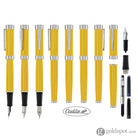 Conklin Herringbone Signature Fountain Pen in Yellow Fountain Pen