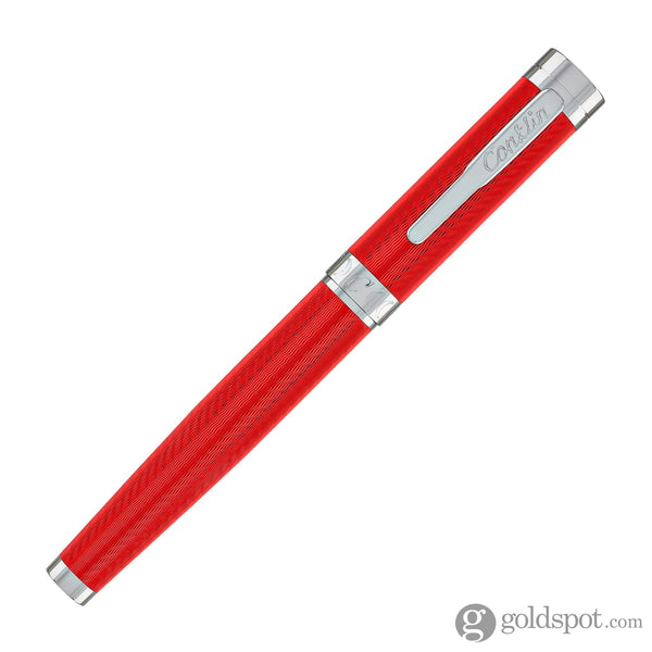 Conklin Herringbone Signature Rollerball Pen in Red Rollerball Pen