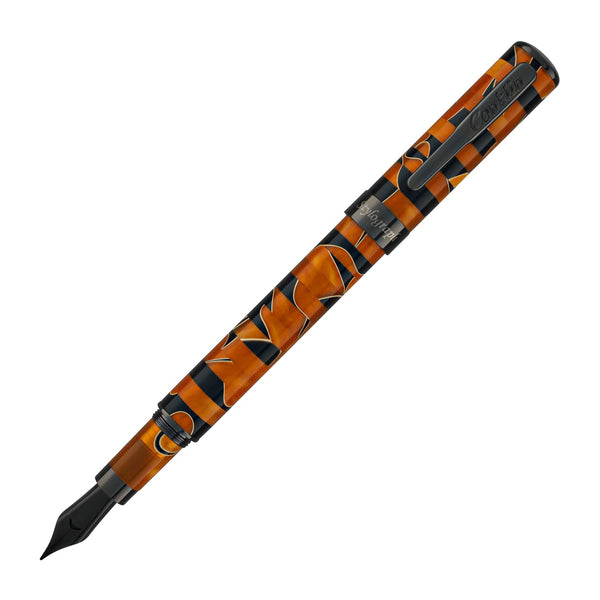 Conklin Stylograph Mosaic Fountain Pen in Orange/Black Fountain Pen
