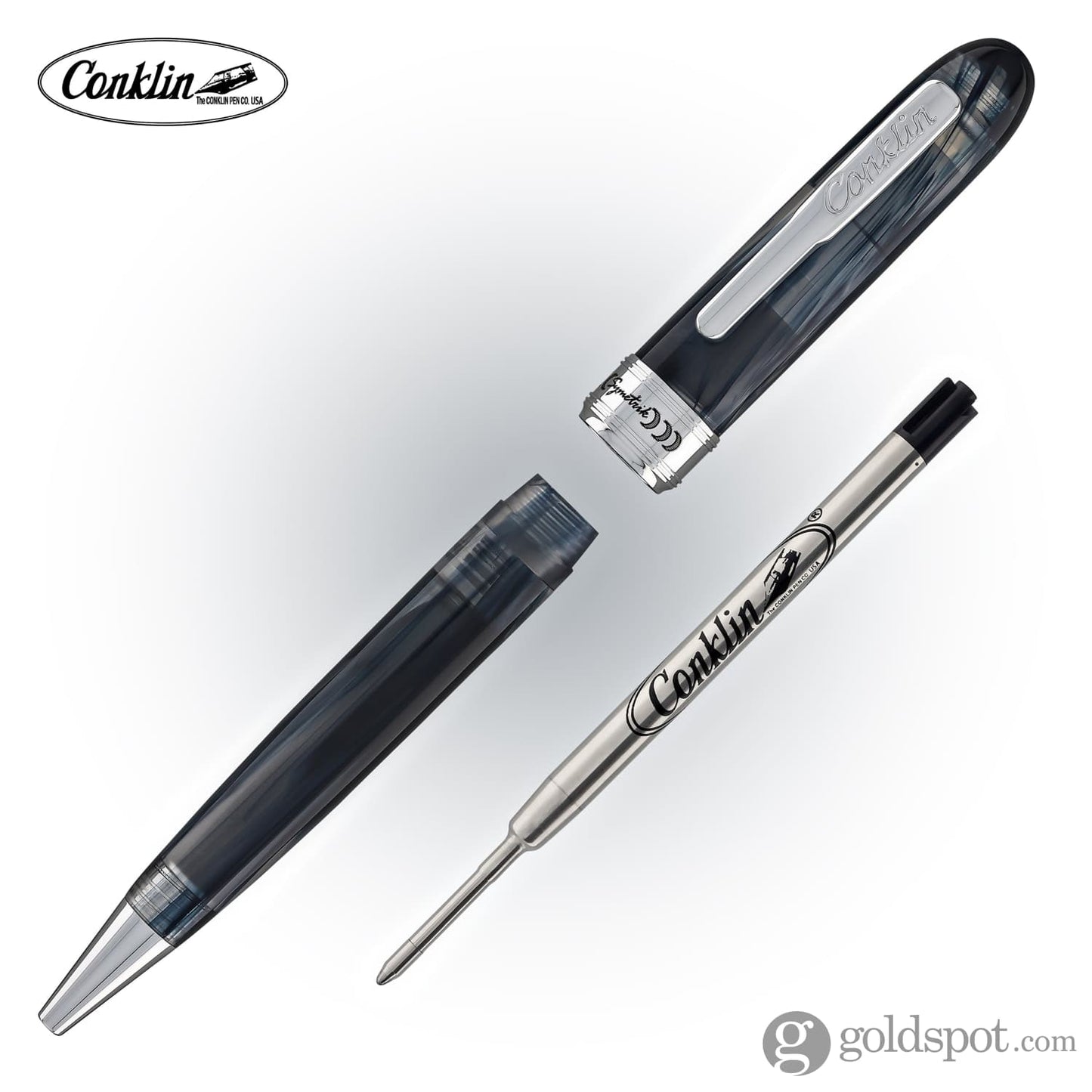 Conklin Symetrik Ballpoint Pen in Blue Supernova Ballpoint Pens