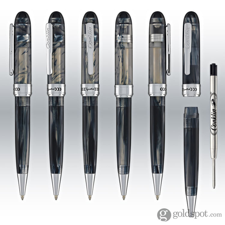 Conklin Symetrik Ballpoint Pen in Blue Supernova Ballpoint Pens