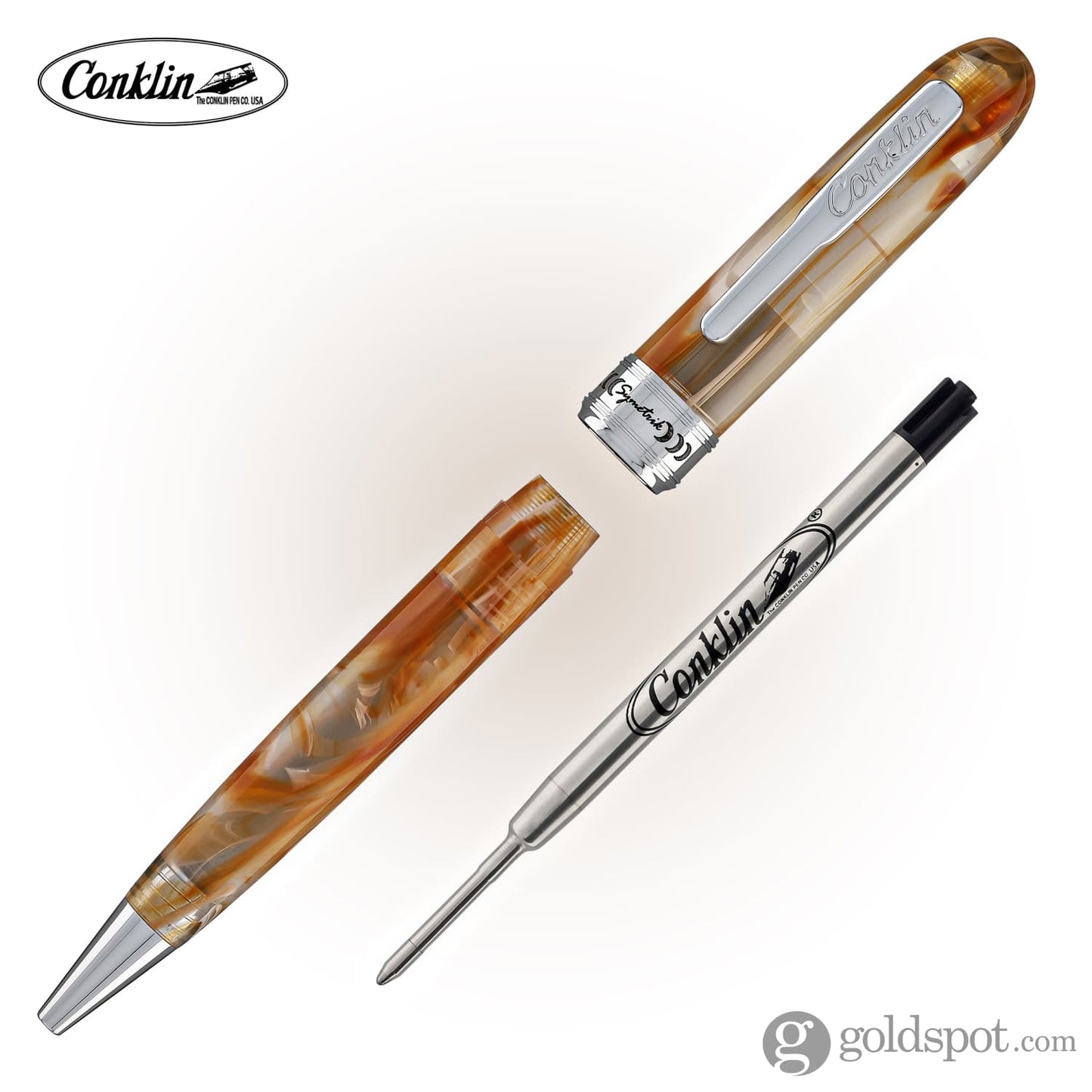 Conklin Symetrik Ballpoint Pen in Caramel Sundae Ballpoint Pens