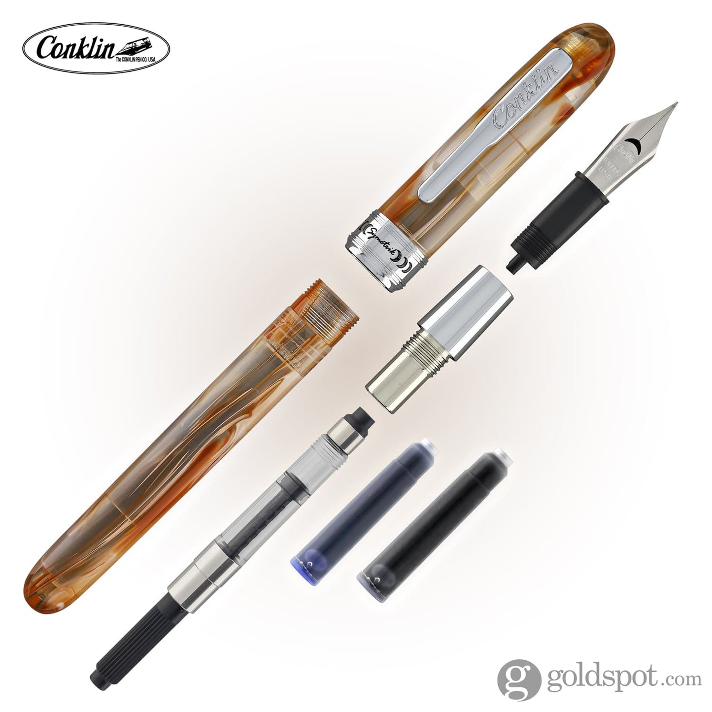 Conklin Symetrik Fountain Pen in Caramel Sundae Fountain Pen