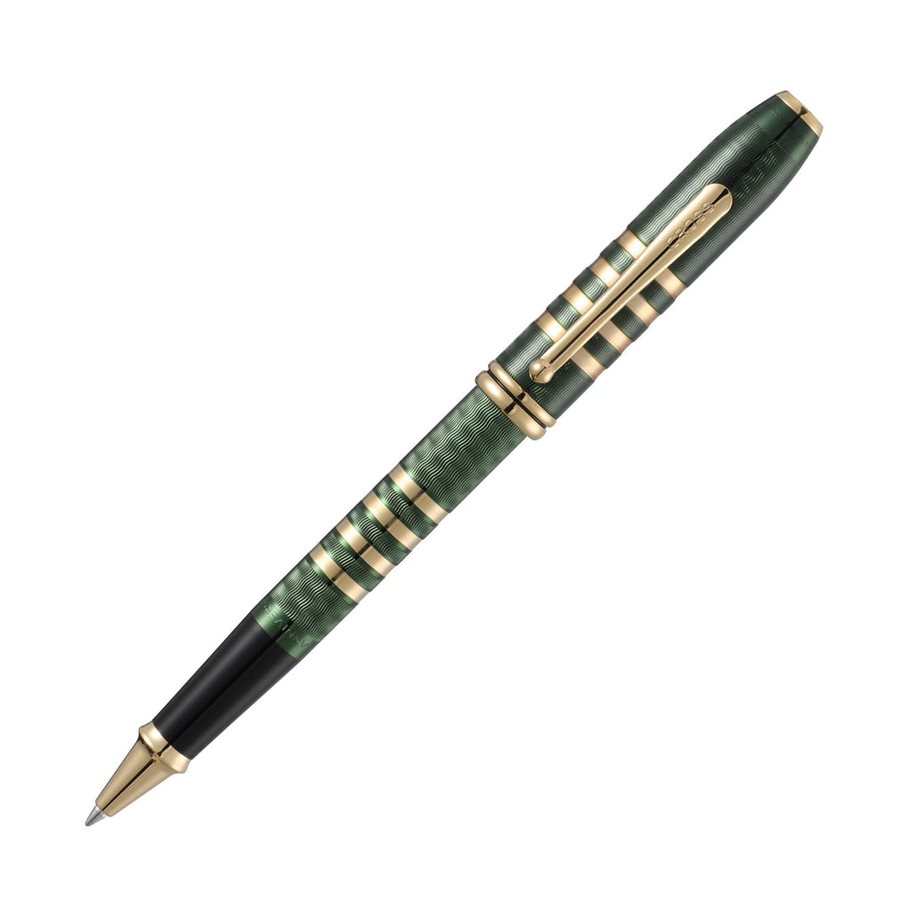Cross 175th Anniversary Townsend Rollerball Pen in Green Lacquer 23K Gold Rollerball Pen