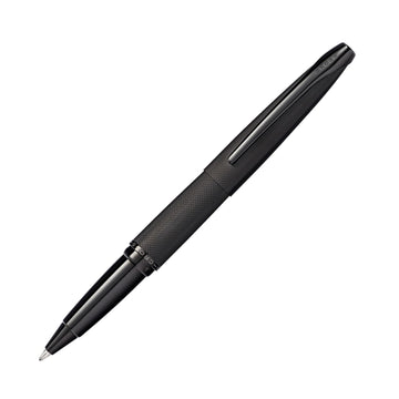 Cross ATX Rollerball Pen in Brushed Black PVD with Etched Diamond Patt ...