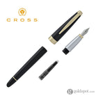 Cross Aventura Fountain Pen in Onyx Black Gold Trim - Medium Point Fountain Pen Fountain Pen