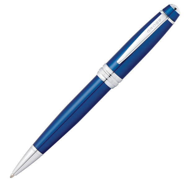 Cross Bailey Ballpoint Pen in Blue Lacquer Chrome Trim Ballpoint Pen