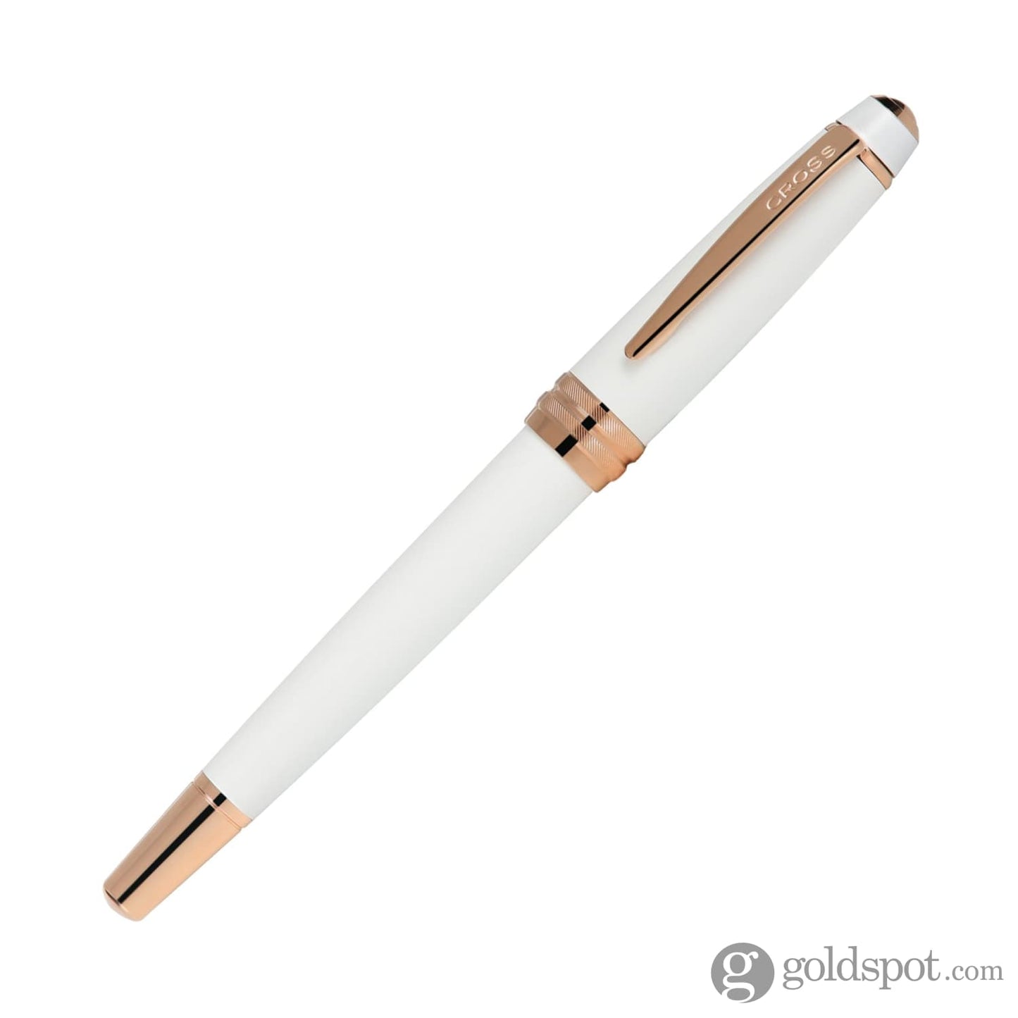 Cross Bailey Fountain Pen in Pearlescent White Lacquer with Rose Gold Trim Fountain Pen
