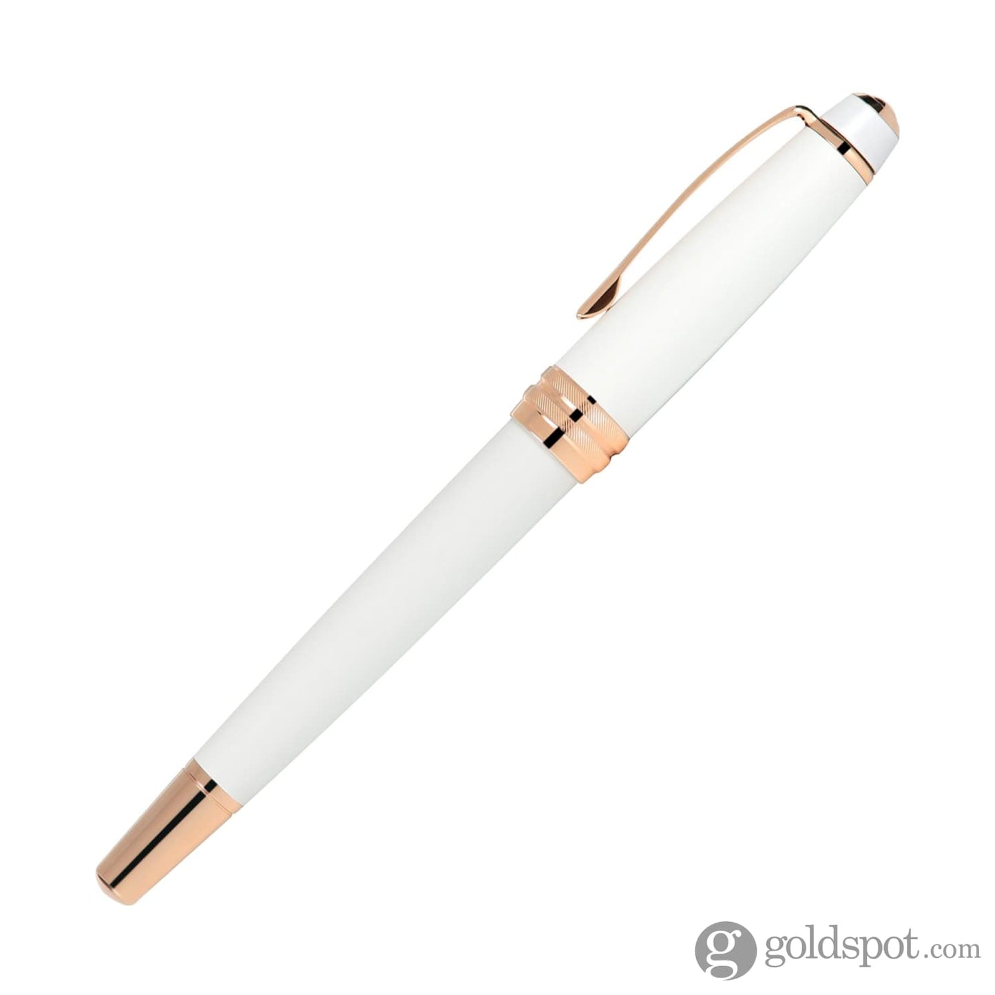 Cross Bailey Fountain Pen in Pearlescent White Lacquer with Rose Gold Trim Fountain Pen