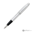 Cross Bailey Polished Chrome Fountain Pen with Medium Nib Pen