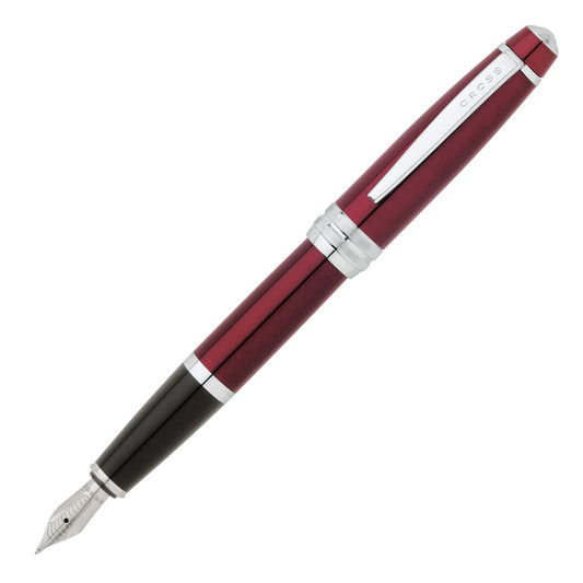 Cross Bailey Fountain Pen in Red Lacquer - Medium Point - Goldspot Pens