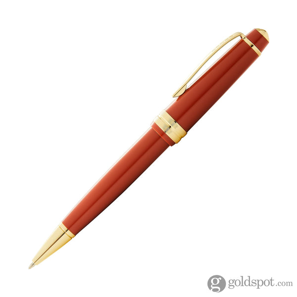 Cross Bailey Light Ballpoint Pen in Glossy Burnt Orange Resin with Gold Trim Ballpoint Pen