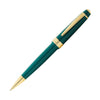 Cross Bailey Light Ballpoint Pen in Glossy Green Resin with Gold Trim Ballpoint Pen