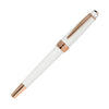 Cross Bailey Rollerball Pen Pearlescent White Lacquer with Rose Gold Trim Rollerball Pen