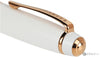 Cross Bailey Rollerball Pen Pearlescent White Lacquer with Rose Gold Trim Rollerball Pen