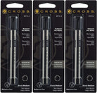 Cross Ballpoint Pen Refill in Black - Medium Point - 3 Packs of 2 Ballpoint Pen Refill