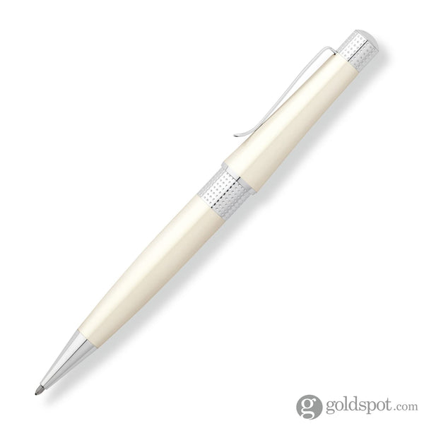 Cross Beverly Ballpoint Pen in Pearlescent White Lacquer Ballpoint Pen