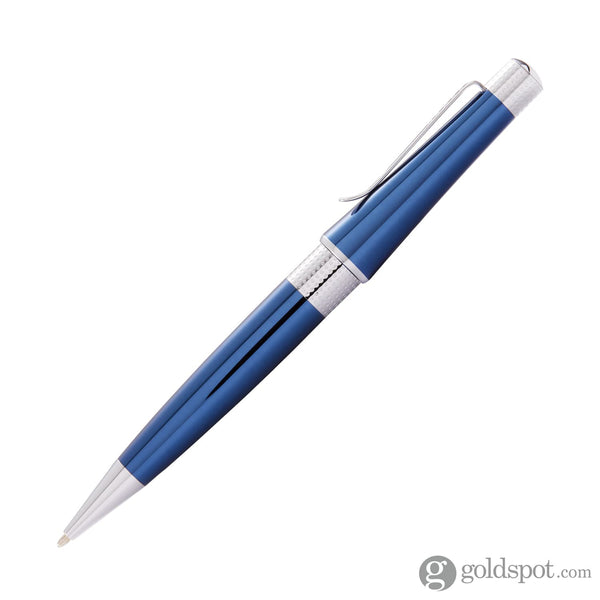 Cross Beverly Ballpoint Pen in Translucent Blue Lacquer Ballpoint Pen