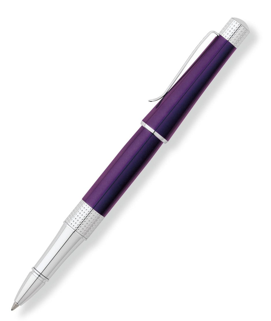Cross Beverly Rollerball Pen in Deep Purple Lacquer Goldspot Pens